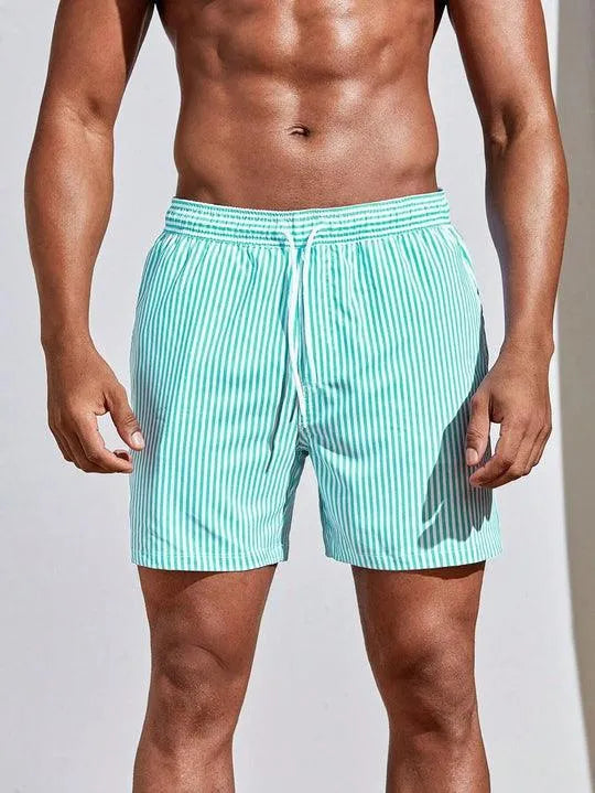 Stripete Badeshorts For Herrer | Snorjustering