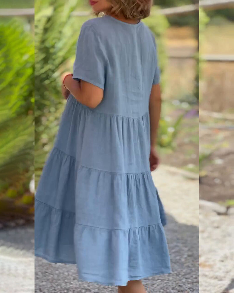 Lucy | Elegant kortermet sommerkjole