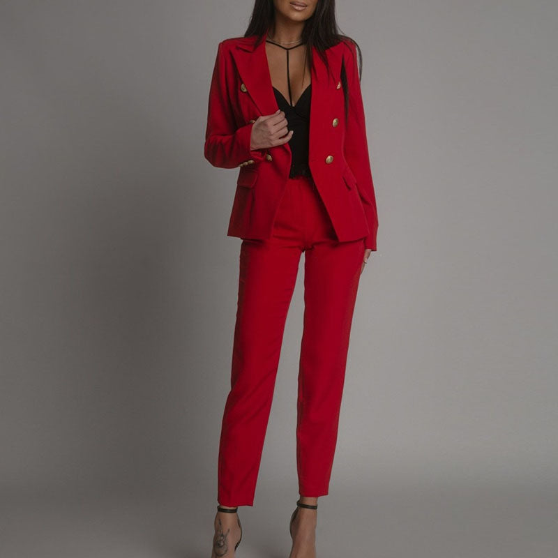 Elisea | Dame Elegant Blazer Sett | Sommer