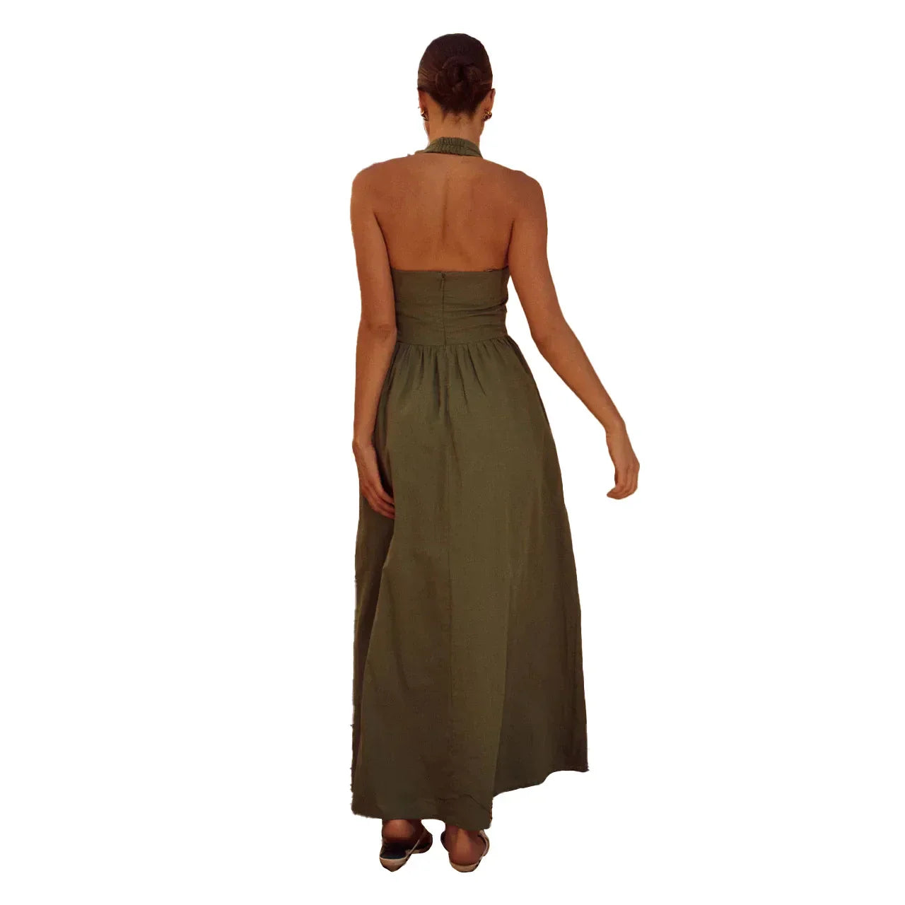 Pernilla | Elegant maxikjole med halterneck