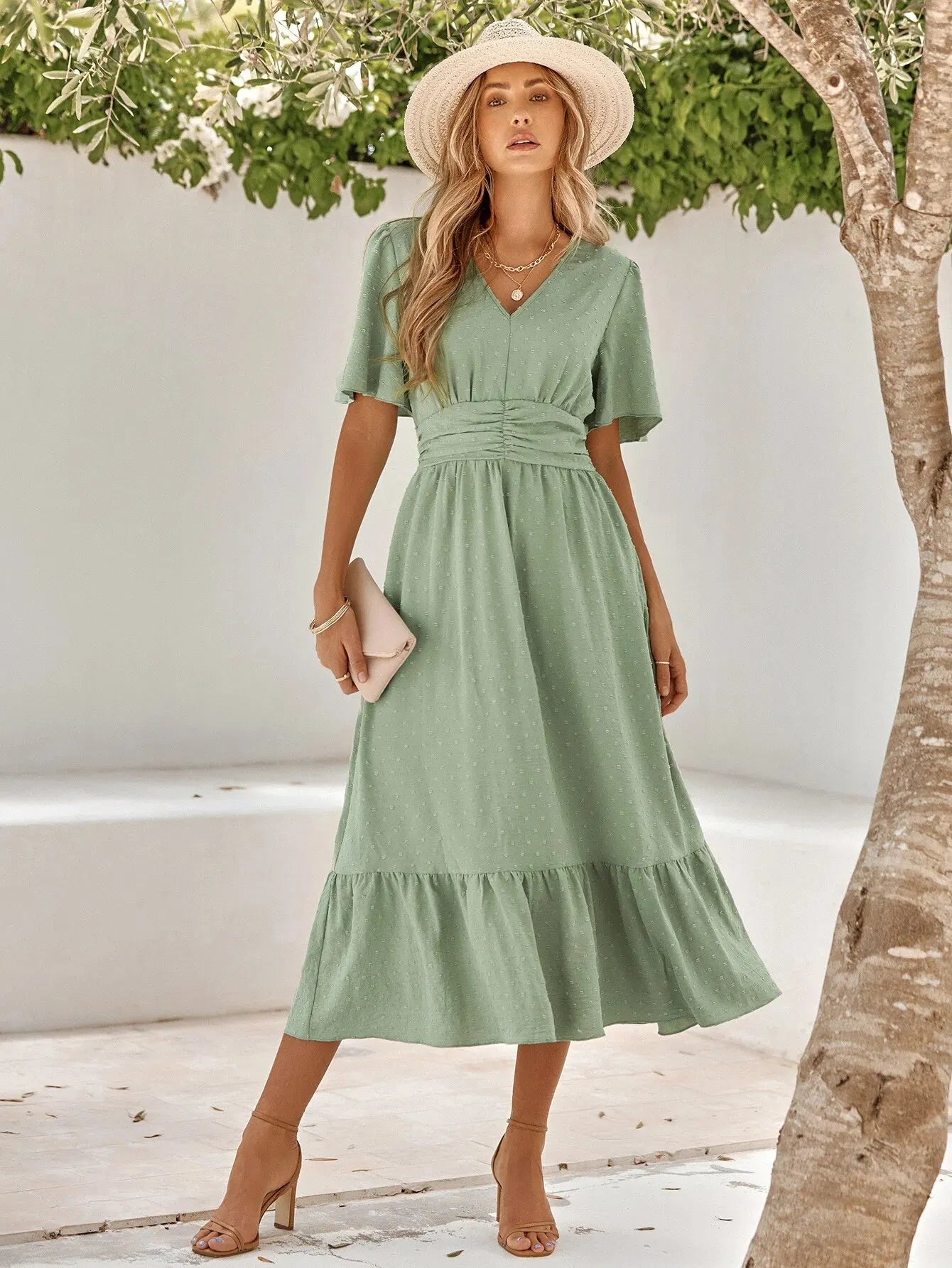 Angelou | Elegant langt kjole for damer