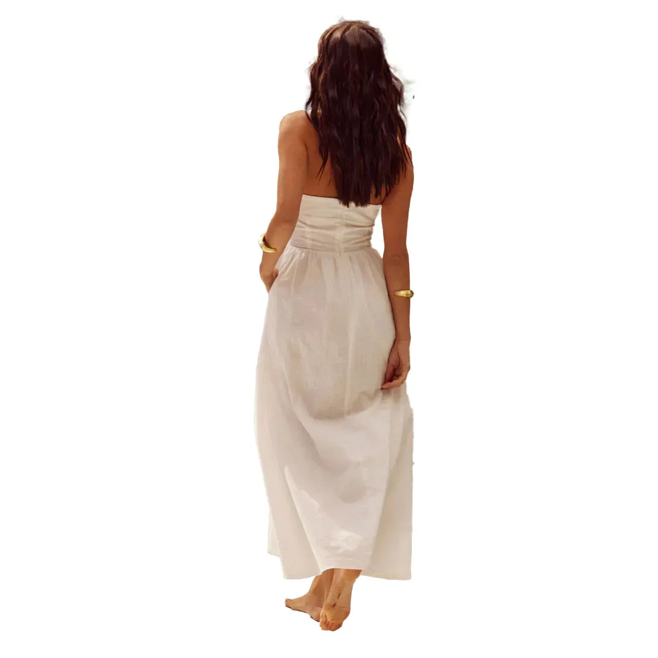 Pernilla | Elegant maxikjole med halterneck