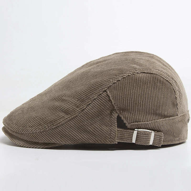 Unisex Modisk Cord Baskerhatt | Stilfull