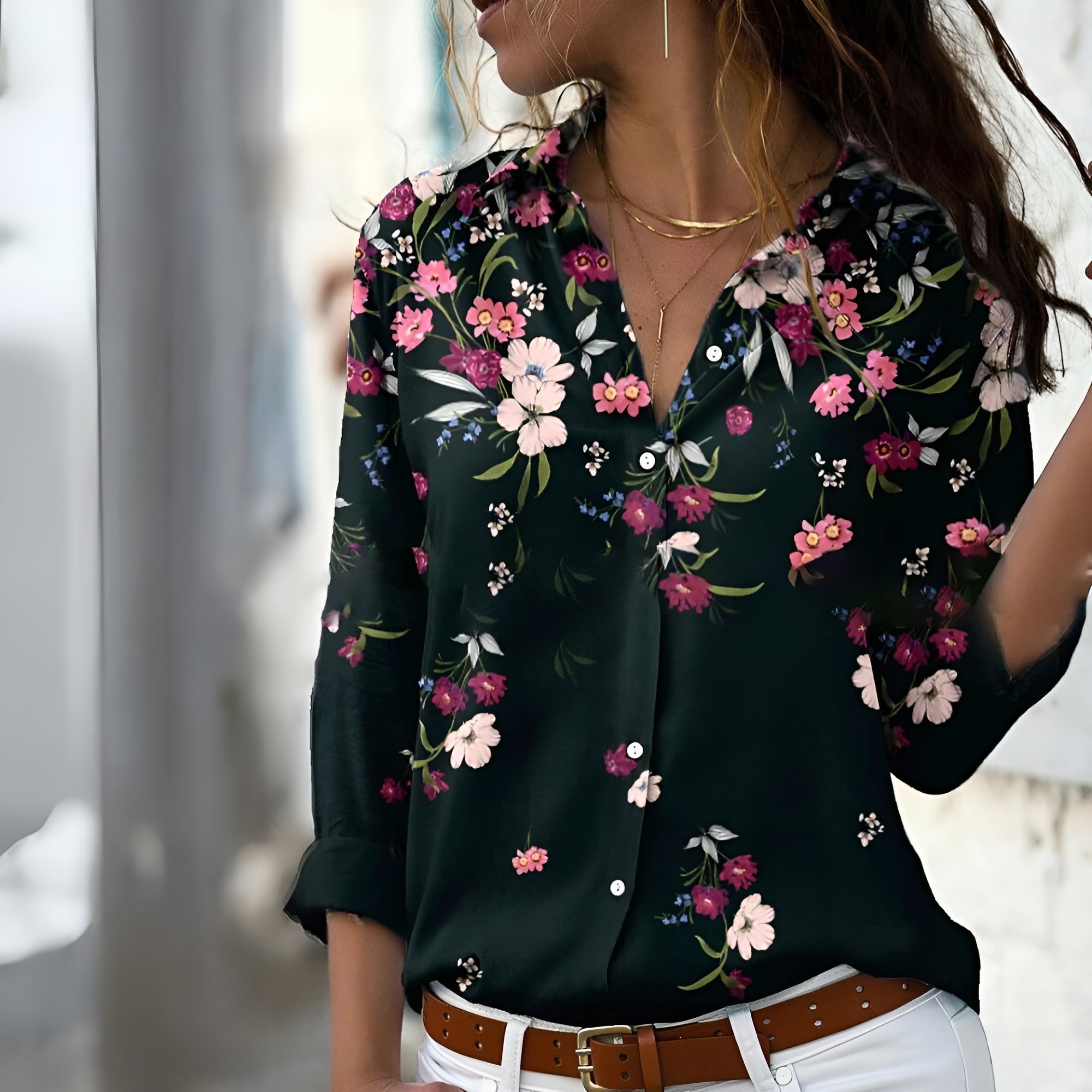 Trista | Løs damebluse med mønster