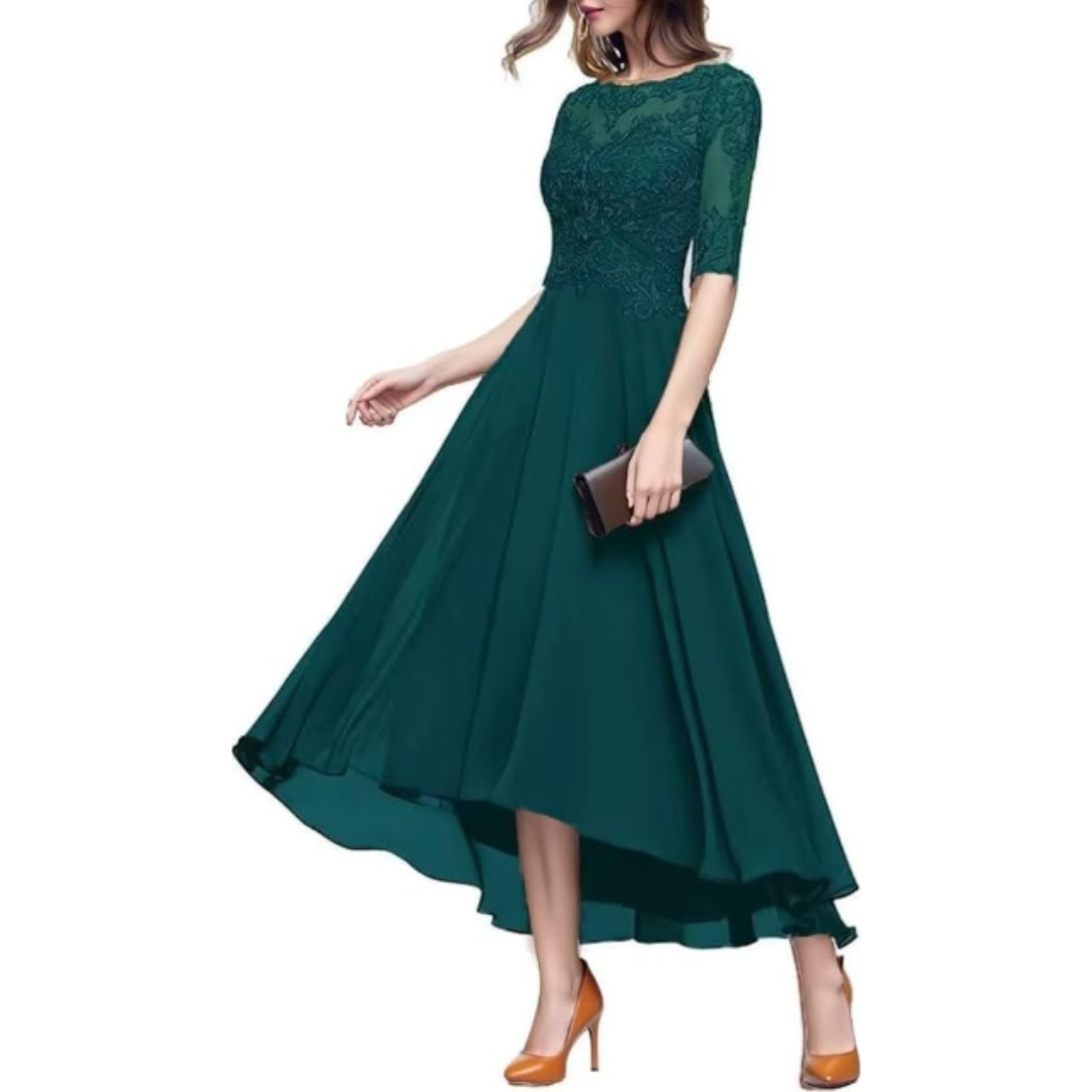 Dame Elegant A-Linje Kjole | Midi