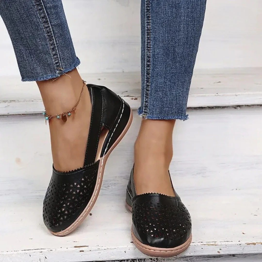 Dame Komfortable Slip-On Sko | Stilige