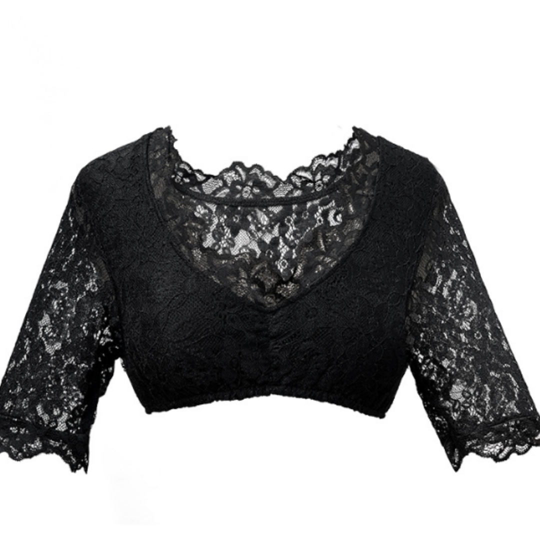 Dame Blumen Oktoberfest Dirndl Bluse