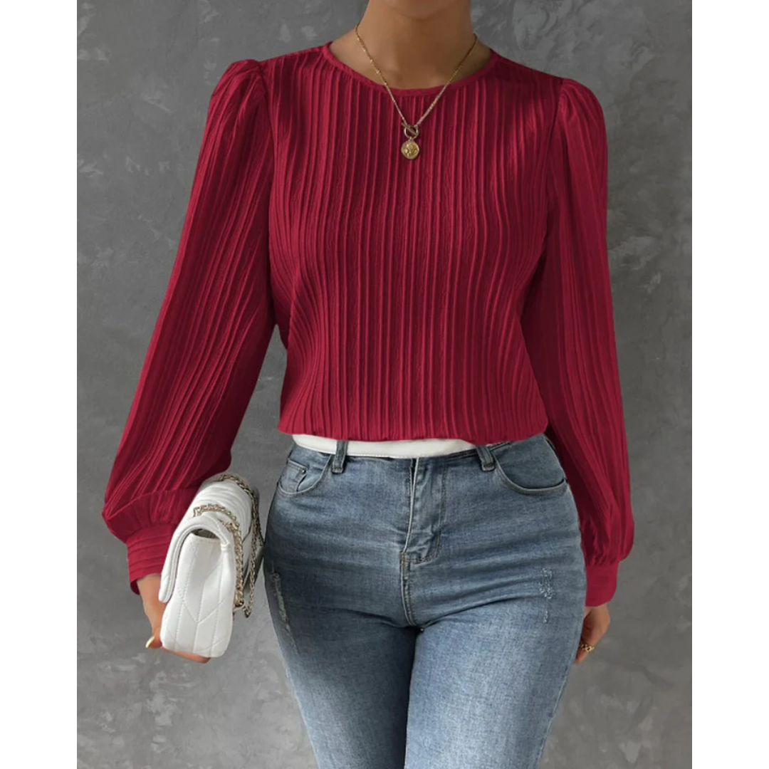 Kiki | Dame Elegant Bluse | Langermet