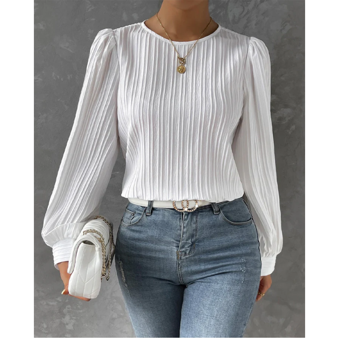Kiki | Dame Elegant Bluse | Langermet