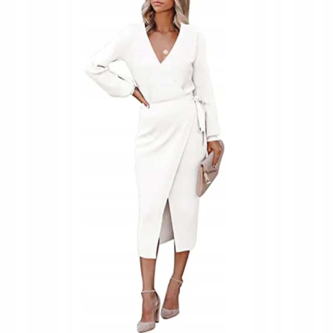 Opala | Elegant festkjole med V-utringning for damer