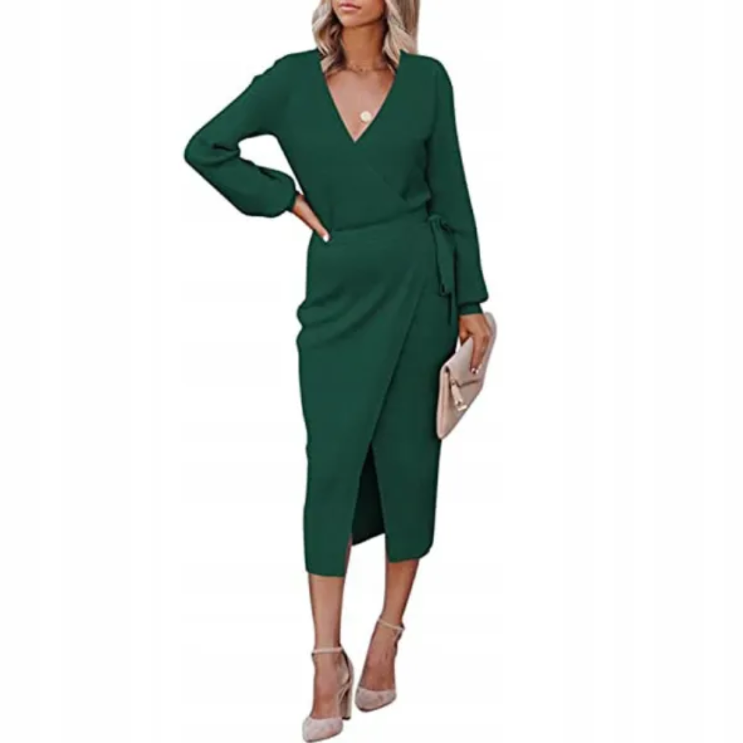 Opala | Elegant festkjole med V-utringning for damer
