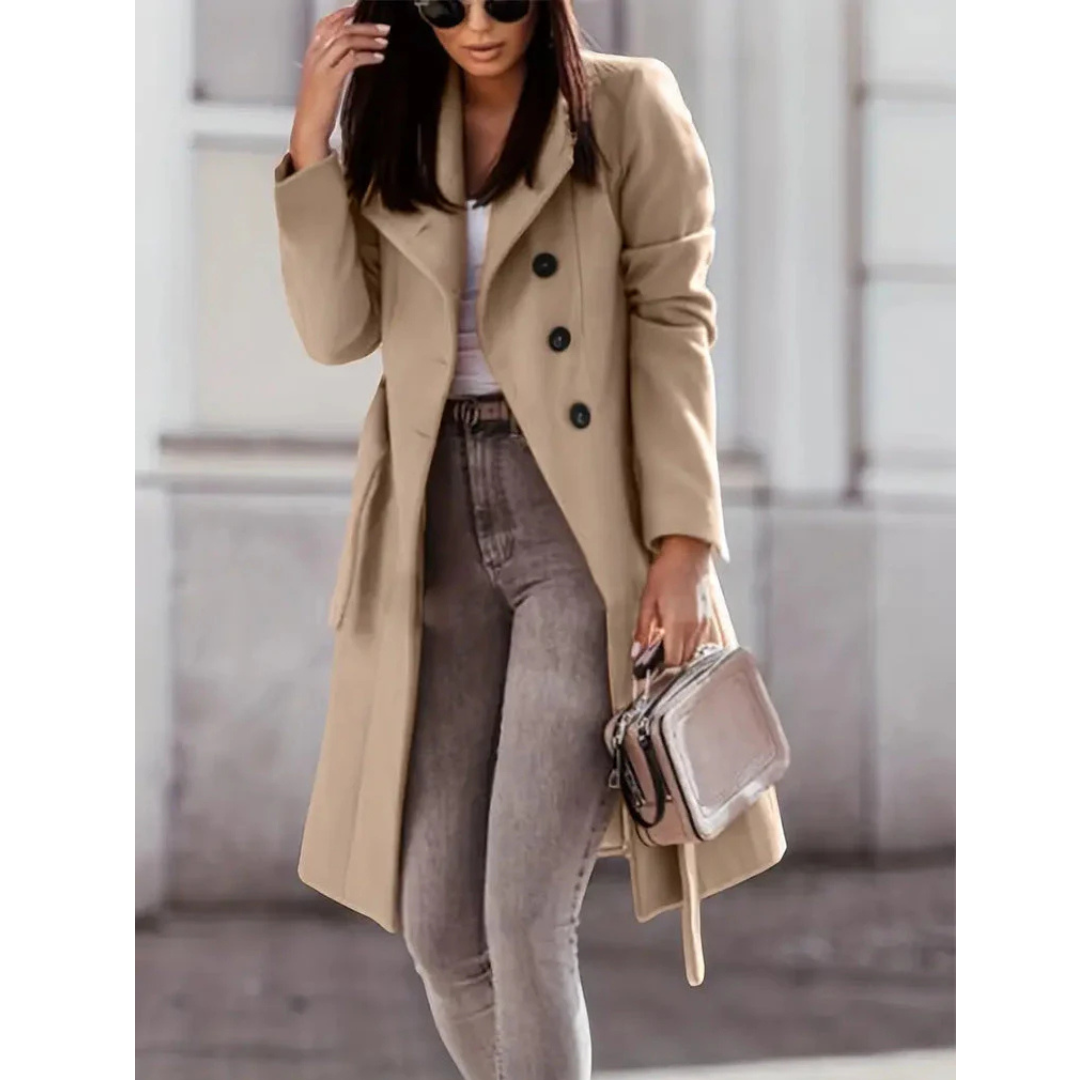 Rookie | Dame Lang Varm Trench Mantel | Vinter