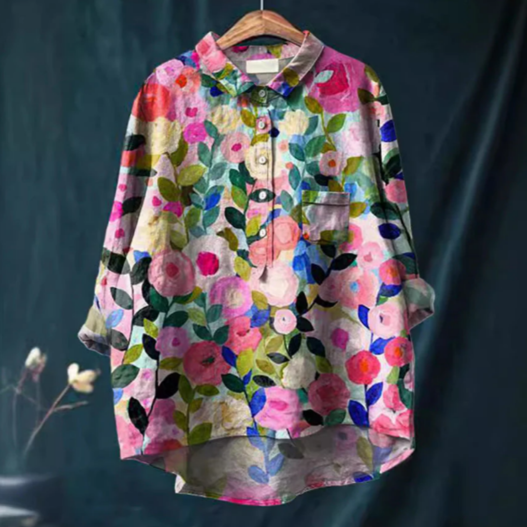 Bertan | Damebluse med blomstermønster