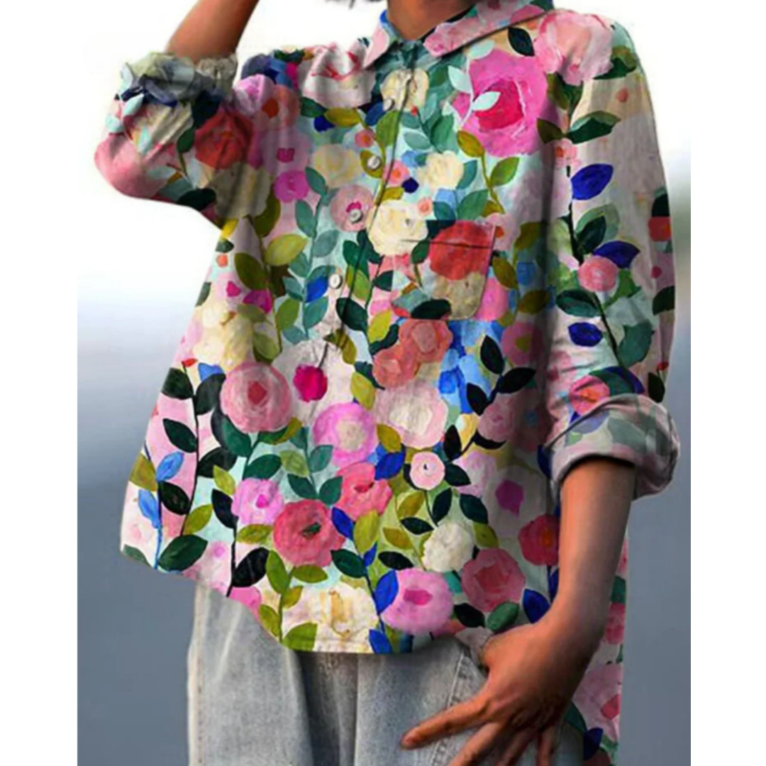 Bertan | Damebluse med blomstermønster