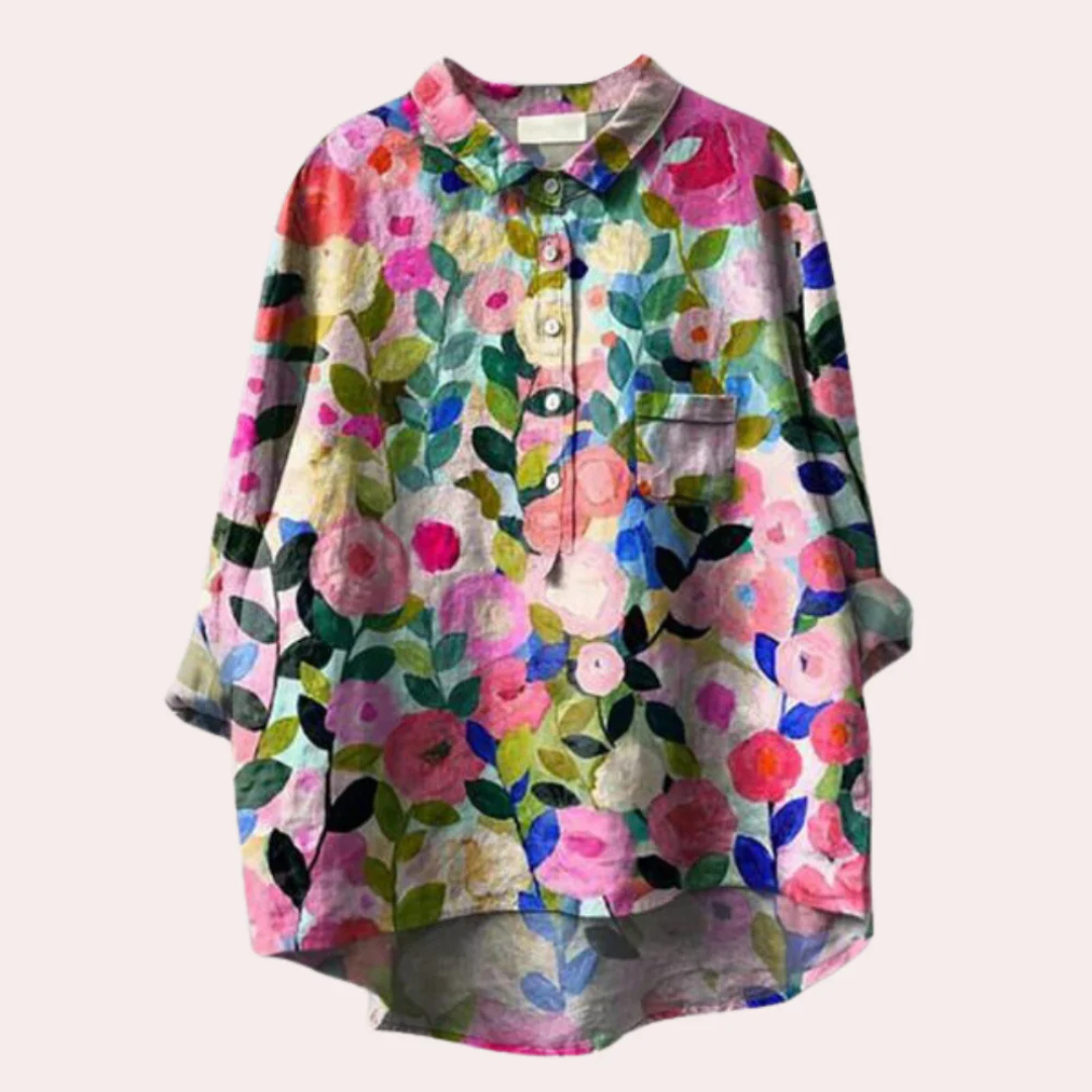 Bertan | Damebluse med blomstermønster