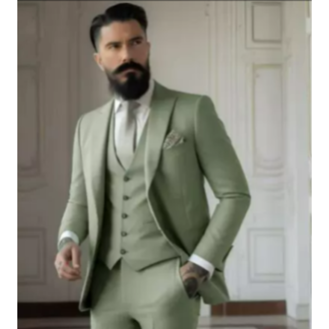 Herren 3-delt Elegant Bryllupsgjest Dress Sett | Formell