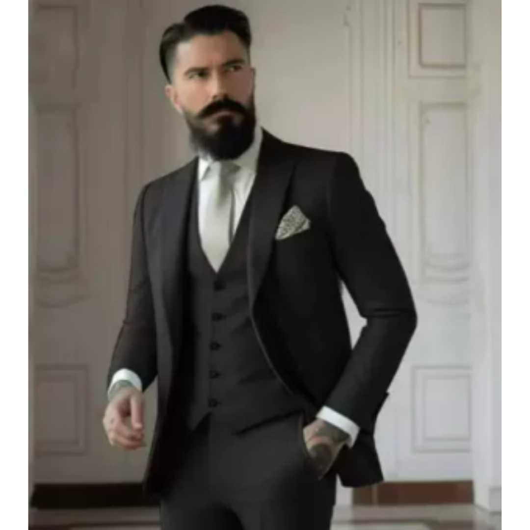 Herren 3-delt Elegant Bryllupsgjest Dress Sett | Formell