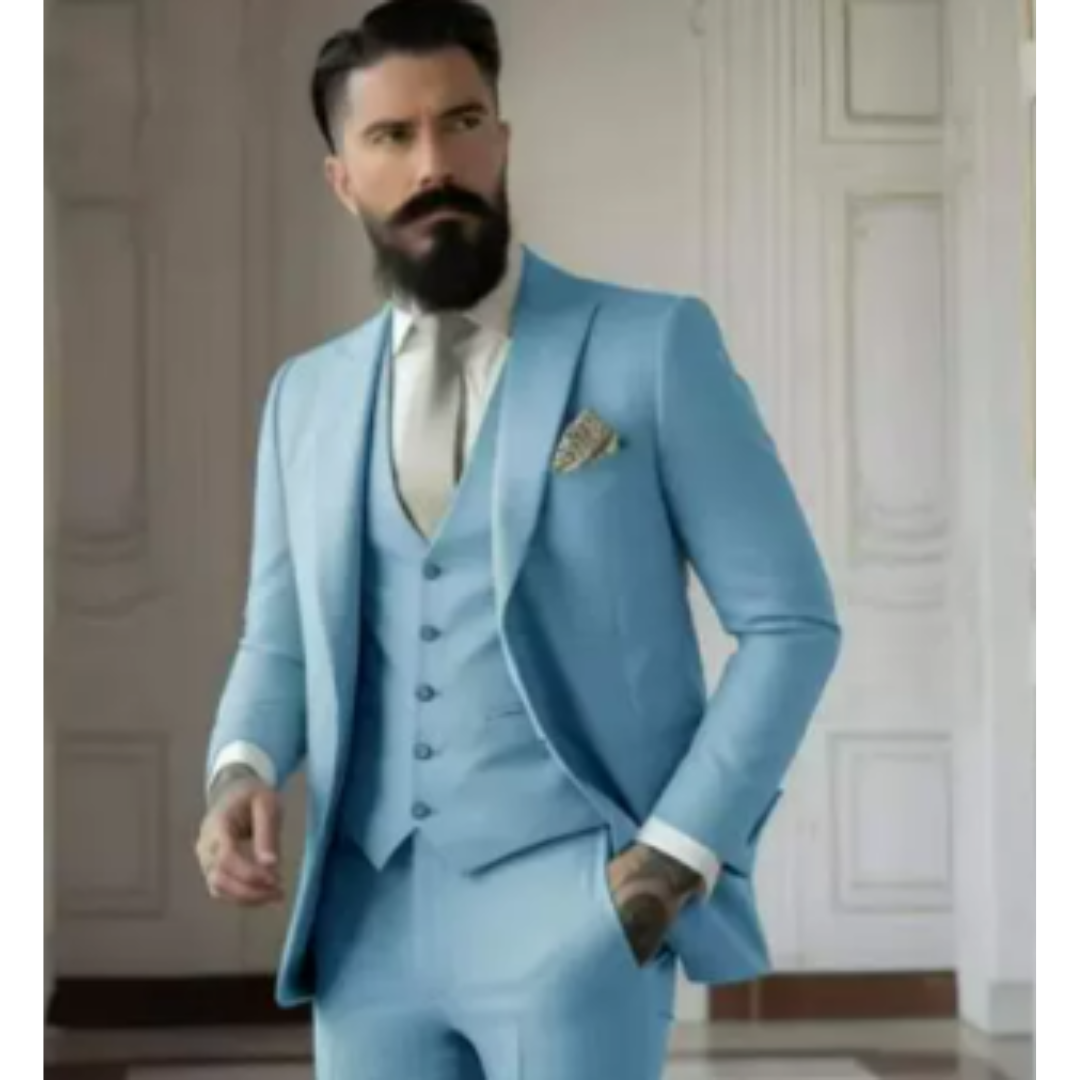 Herren 3-delt Elegant Bryllupsgjest Dress Sett | Formell