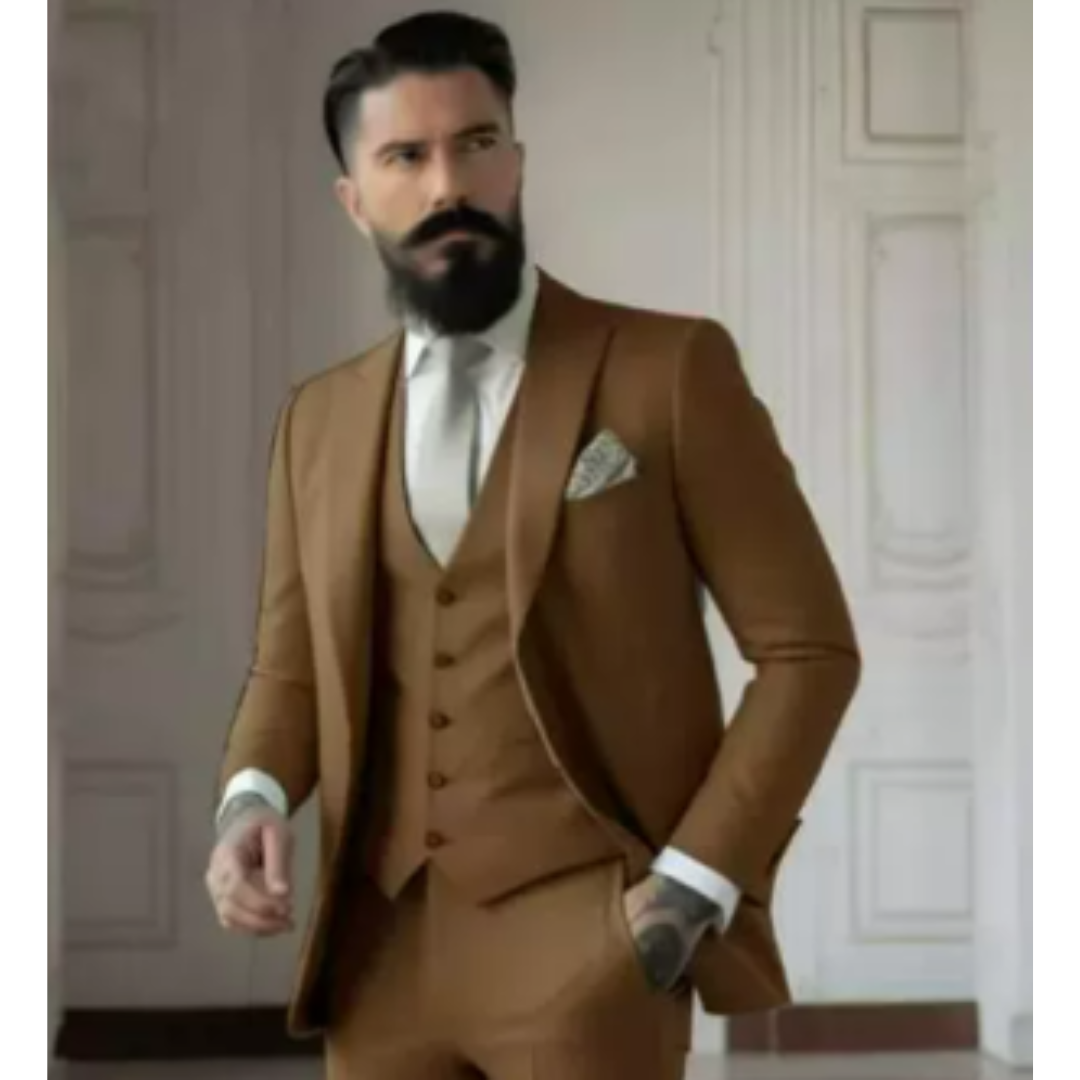 Herren 3-delt Elegant Bryllupsgjest Dress Sett | Formell