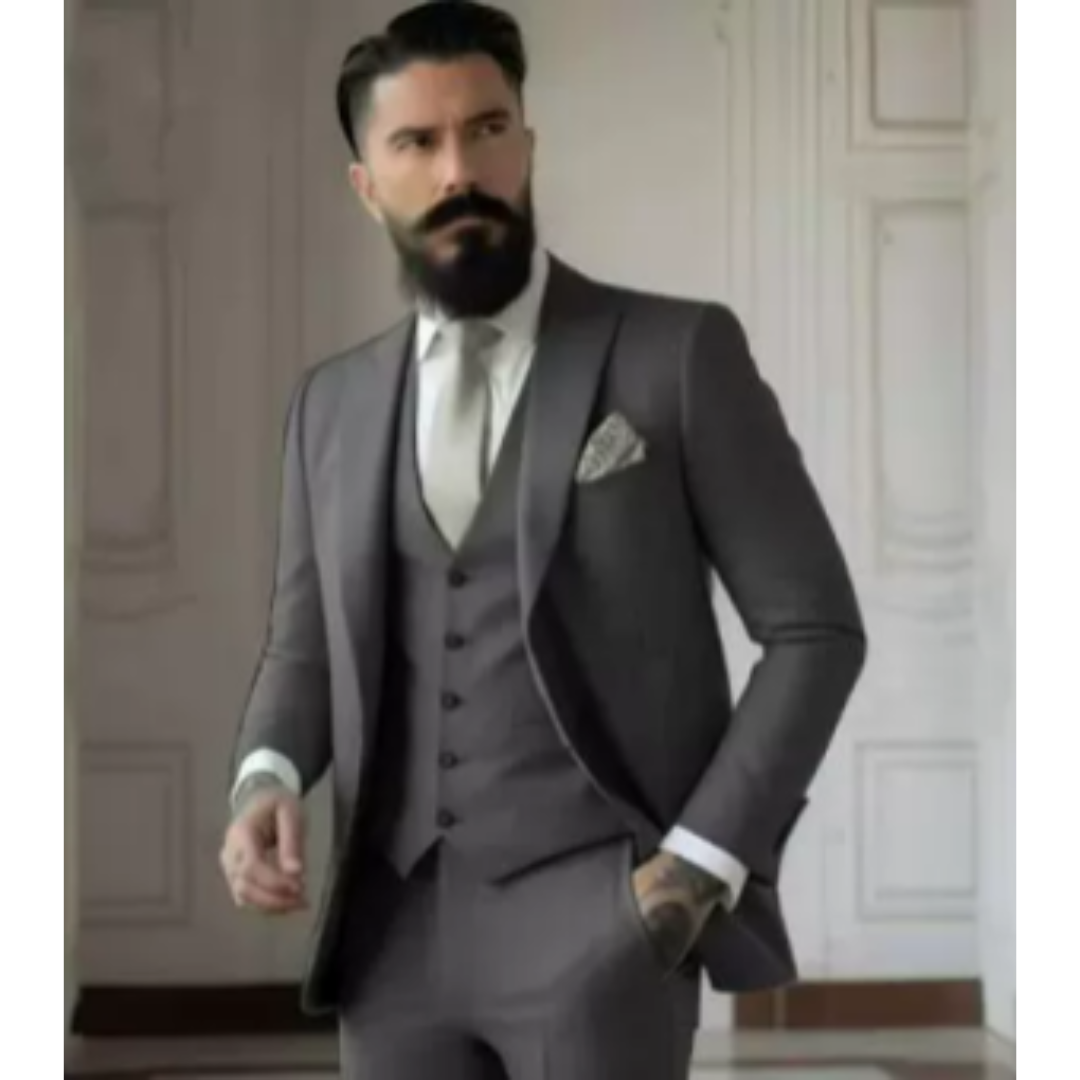 Herren 3-delt Elegant Bryllupsgjest Dress Sett | Formell