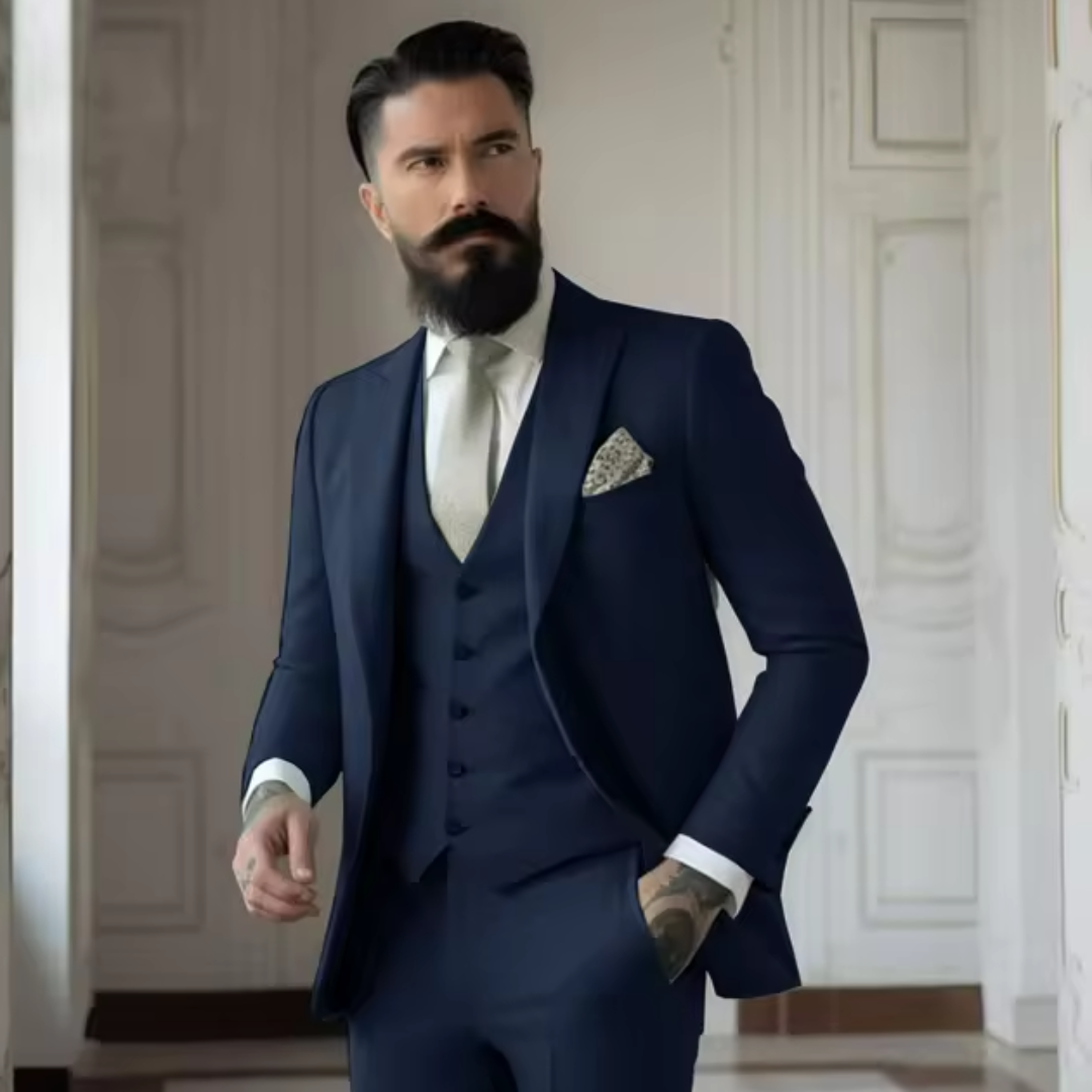 Herren 3-delt Elegant Bryllupsgjest Dress Sett | Formell