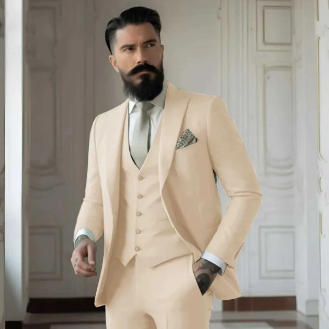 Herren 3-delt Elegant Bryllupsgjest Dress Sett | Formell