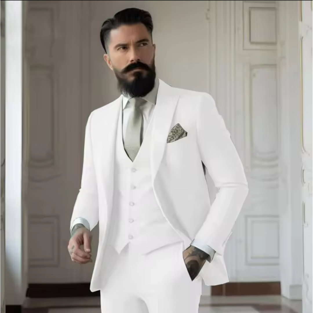 Herren 3-delt Elegant Bryllupsgjest Dress Sett | Formell