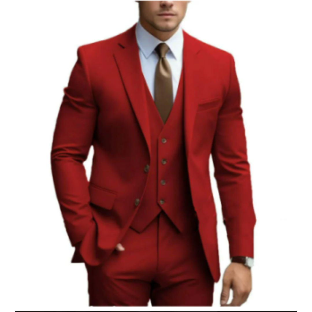 Herren Formell Bryllupsgjest Dress 3-delt Sett | Slim Fit