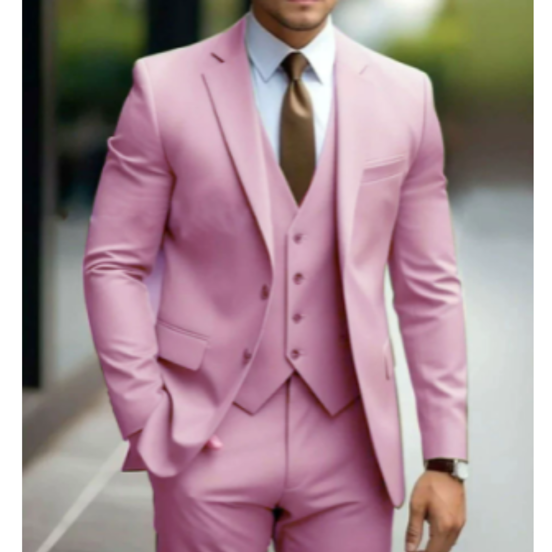Herren Formell Bryllupsgjest Dress 3-delt Sett | Slim Fit