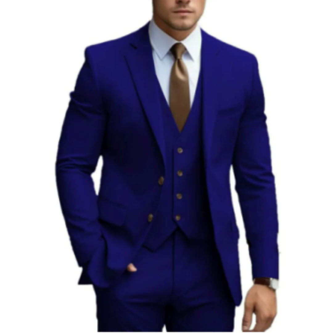 Herren Formell Bryllupsgjest Dress 3-delt Sett | Slim Fit