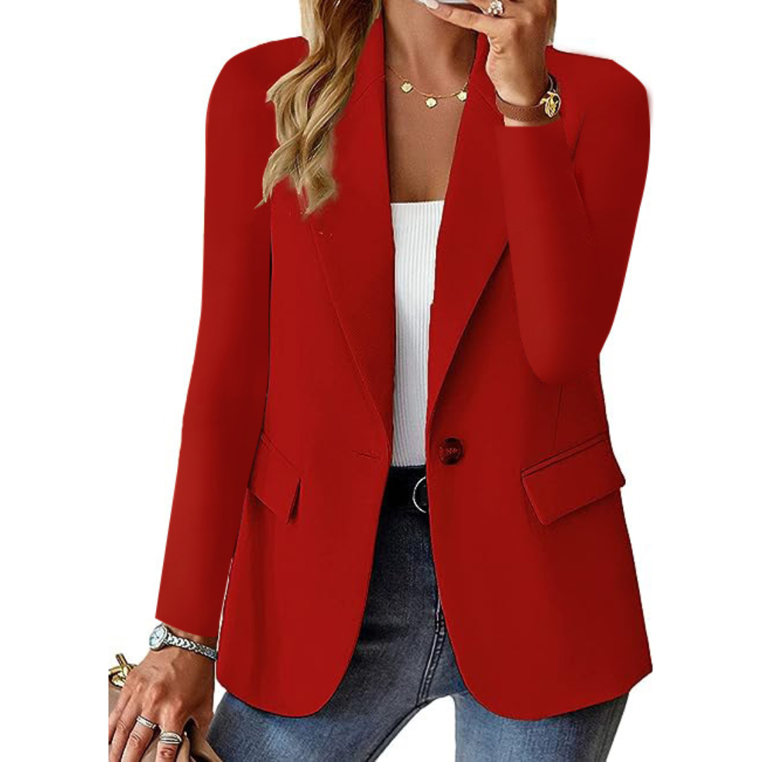 Dame Løstrykt Blazer | Langermet