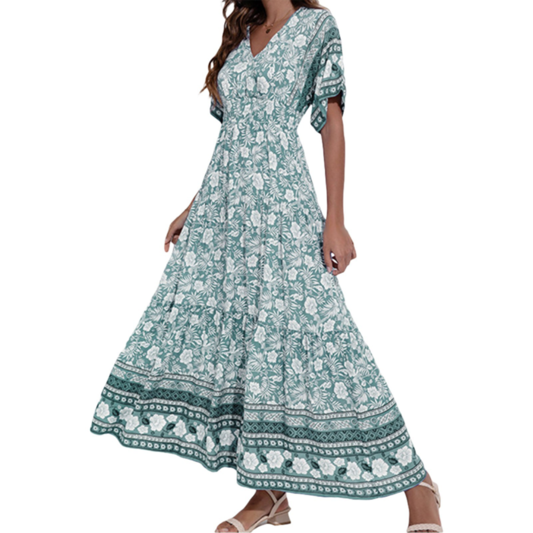 Thenla | Bohème Sommer Maxi Kjole for Damer