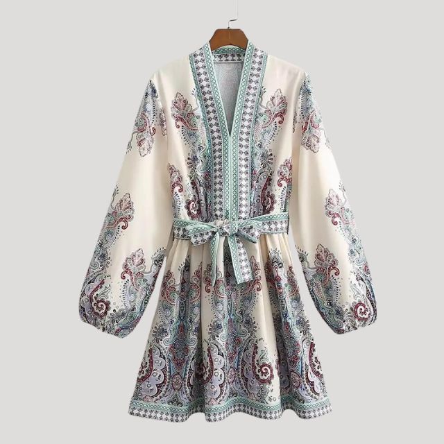 Islaith | Paisley Mini Damekjole