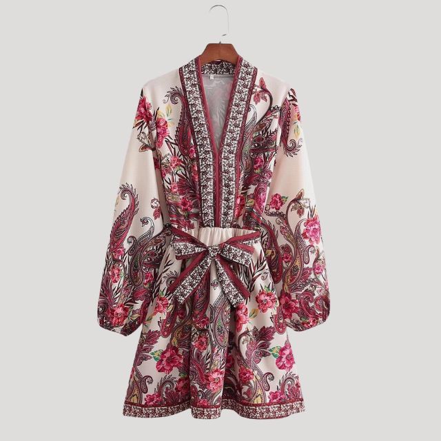 Islaith | Paisley Mini Damekjole