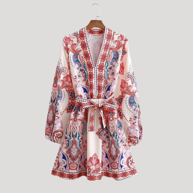 Islaith | Paisley Mini Damekjole