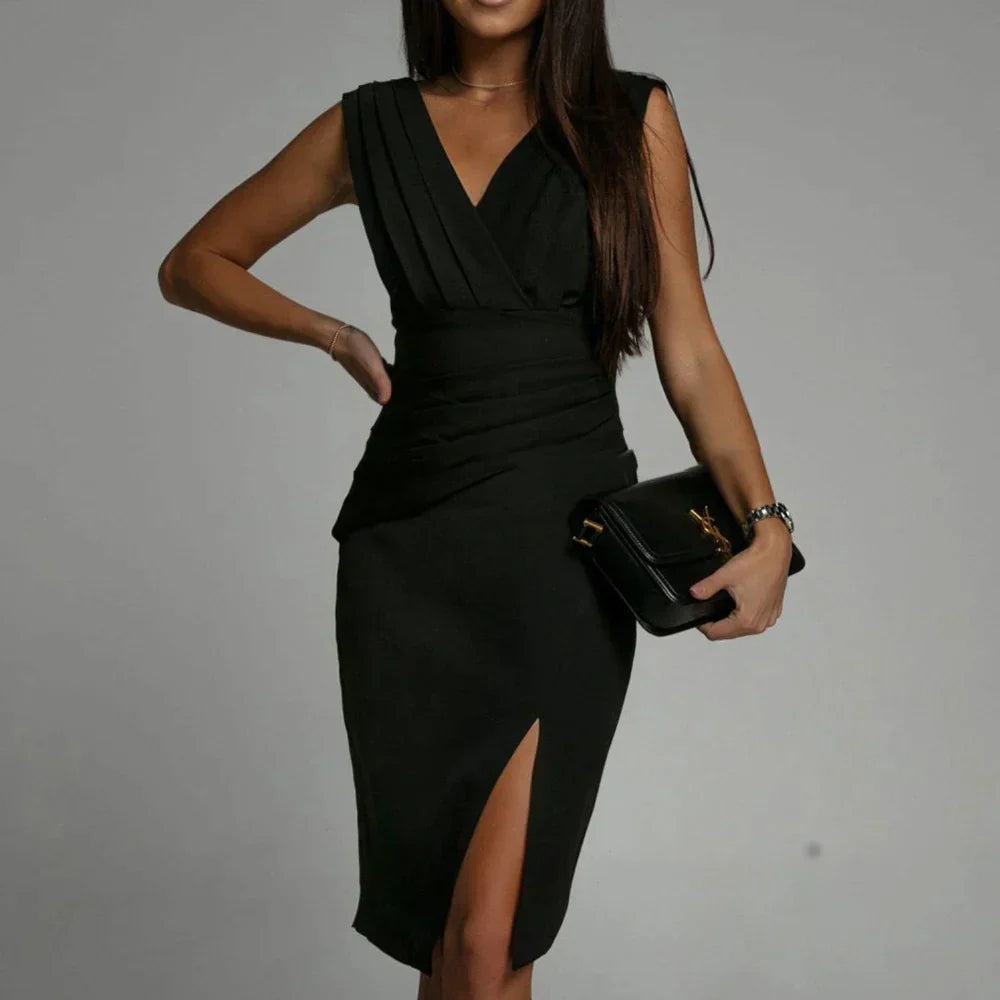 Sonjan | Damen Elegant Midikjole