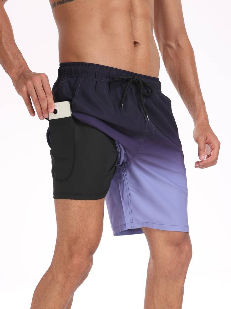 Lawrencius | Herre strandshorts med innershorts