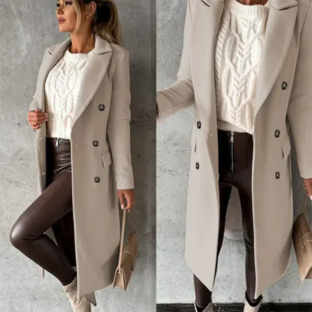 Tildarlin | Dame Varme Trench Mantel | Vinter