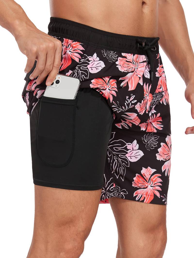 Lawrencius | Herre strandshorts med innershorts