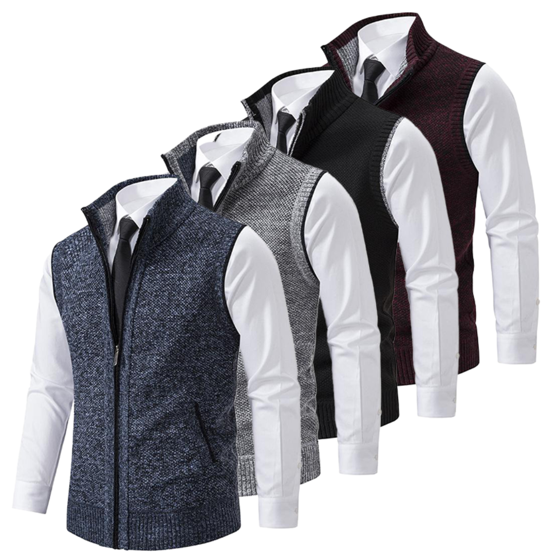 Kellan | Herre Strikket Vest | Uten Ermer