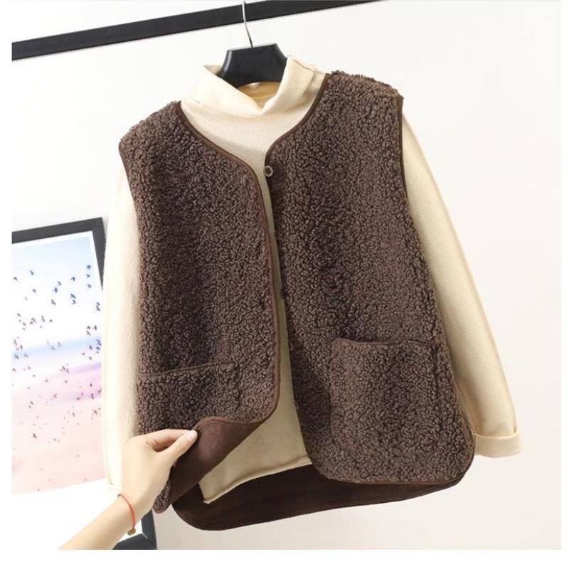 Kosevennlig dames teddyvest | Kort