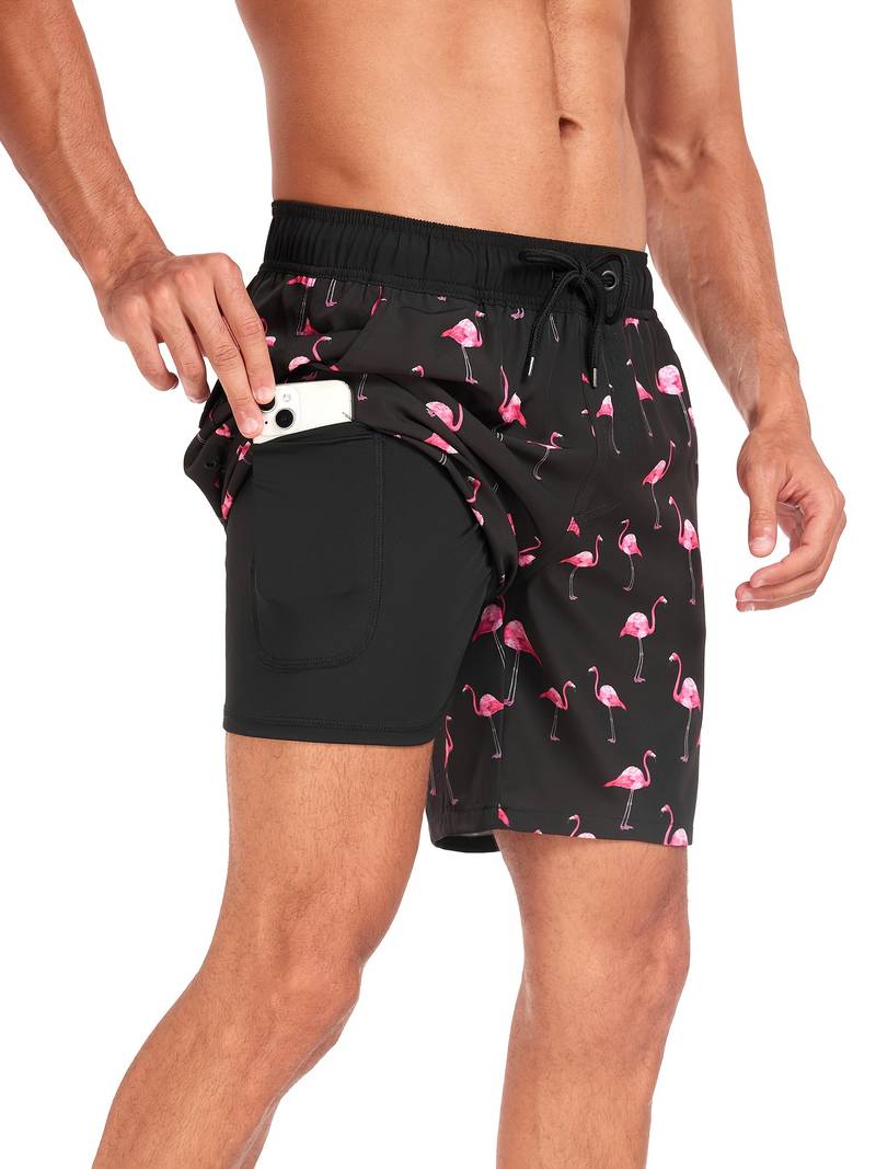 Lawrencius | Herre strandshorts med innershorts