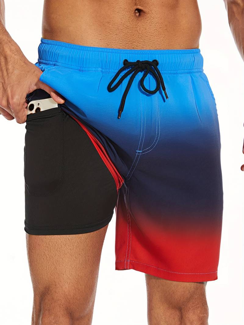 Lawrencius | Herre strandshorts med innershorts