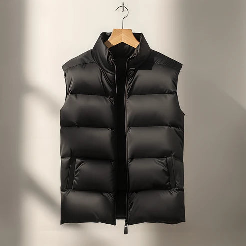 Herre Reversibel Puffer Vest | Uten Ermer