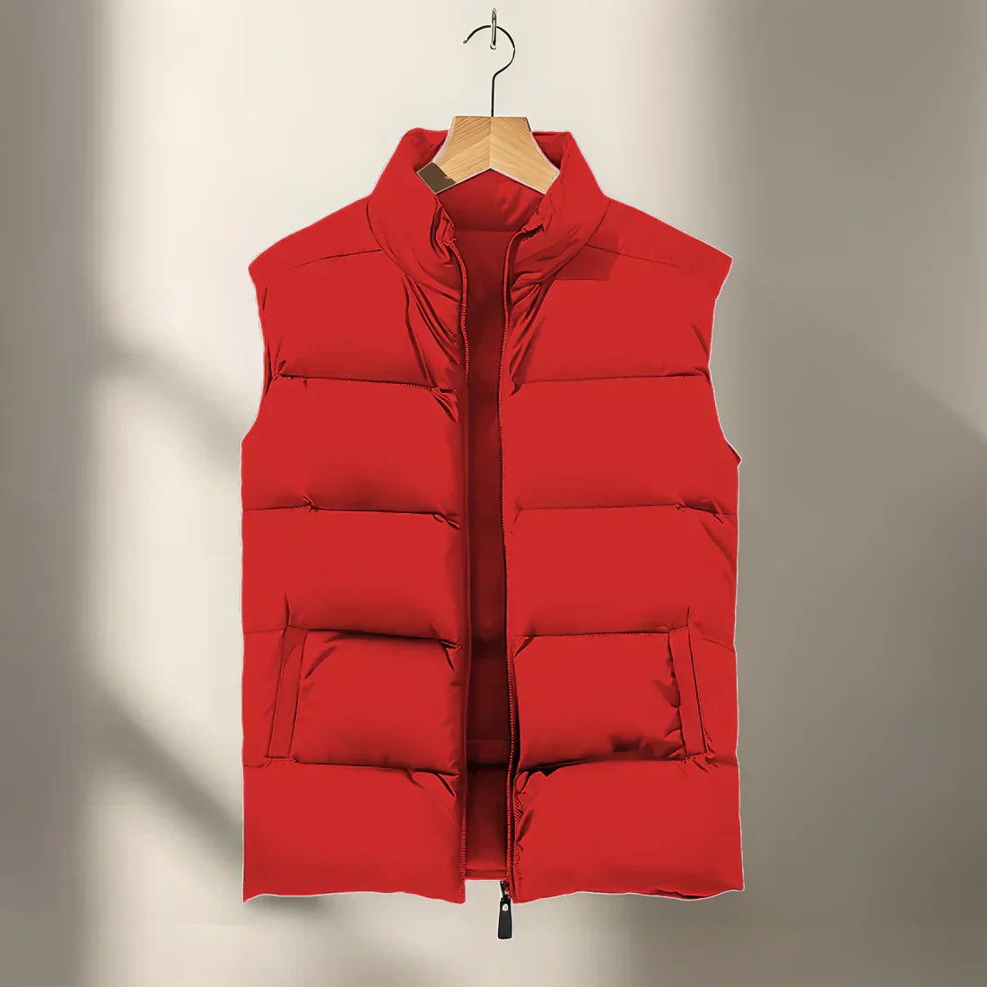 Herre Reversibel Puffer Vest | Uten Ermer