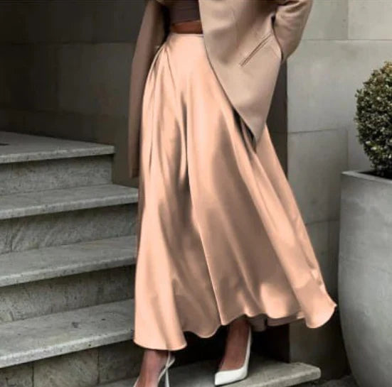 Dame Høy Midje Skjørt | Elegant