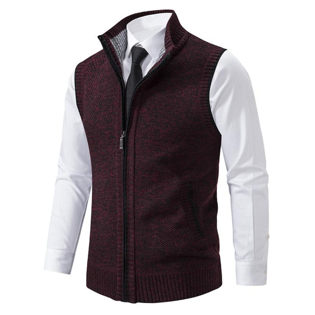 Kellan | Herre Strikket Vest | Uten Ermer
