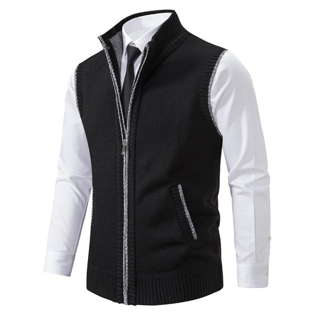 Kellan | Herre Strikket Vest | Uten Ermer