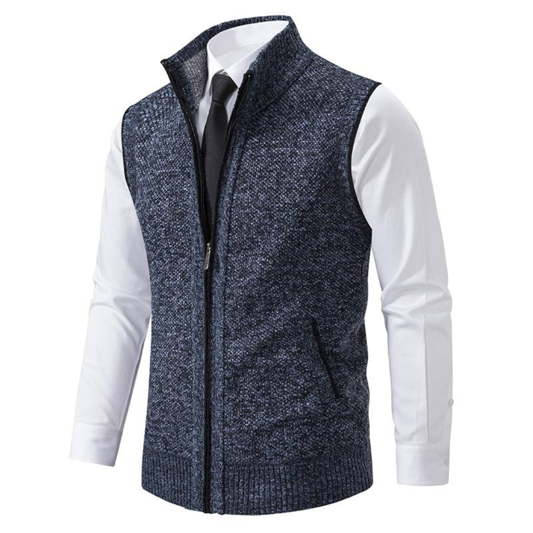 Kellan | Herre Strikket Vest | Uten Ermer