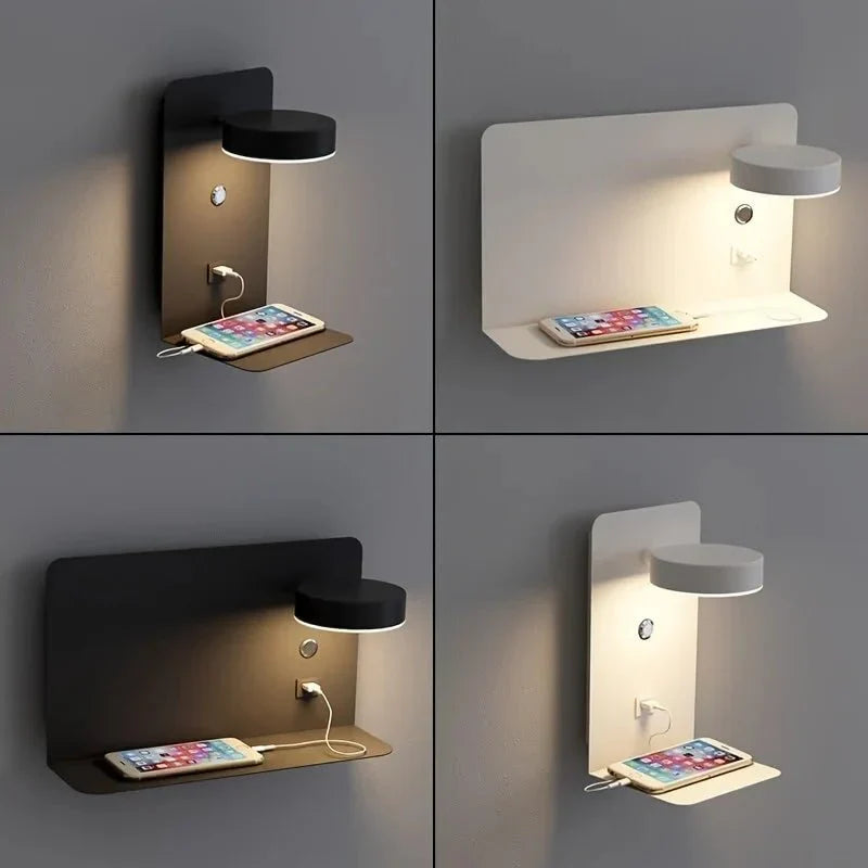 Blazara Vegglampe med USB-ladeport